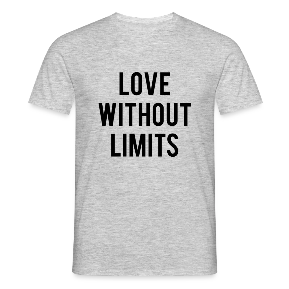 Men's T-Shirt_peace_noir - heather grey