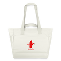 Sac matelassé déperlant Ntifafa rouge - Lusoquot - blanc nature