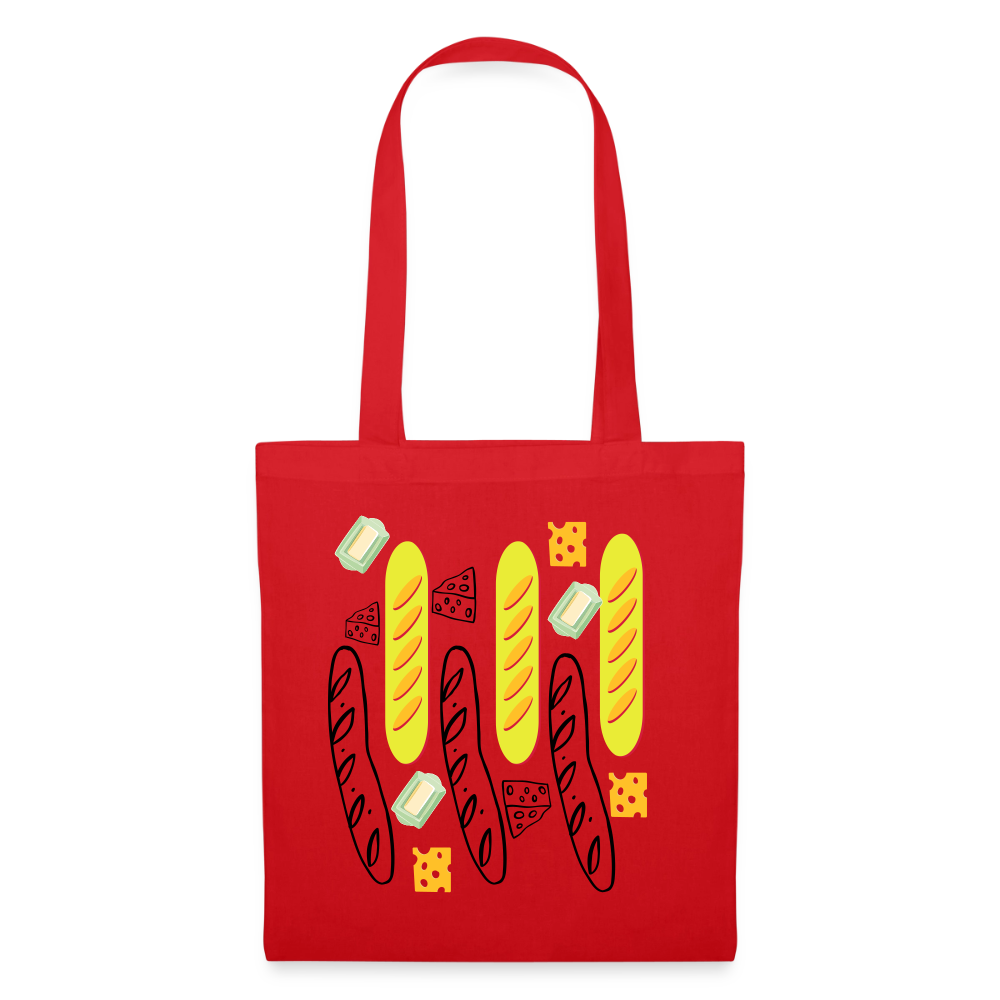 Tote Bag Paix jaune - Lusoquot - rouge