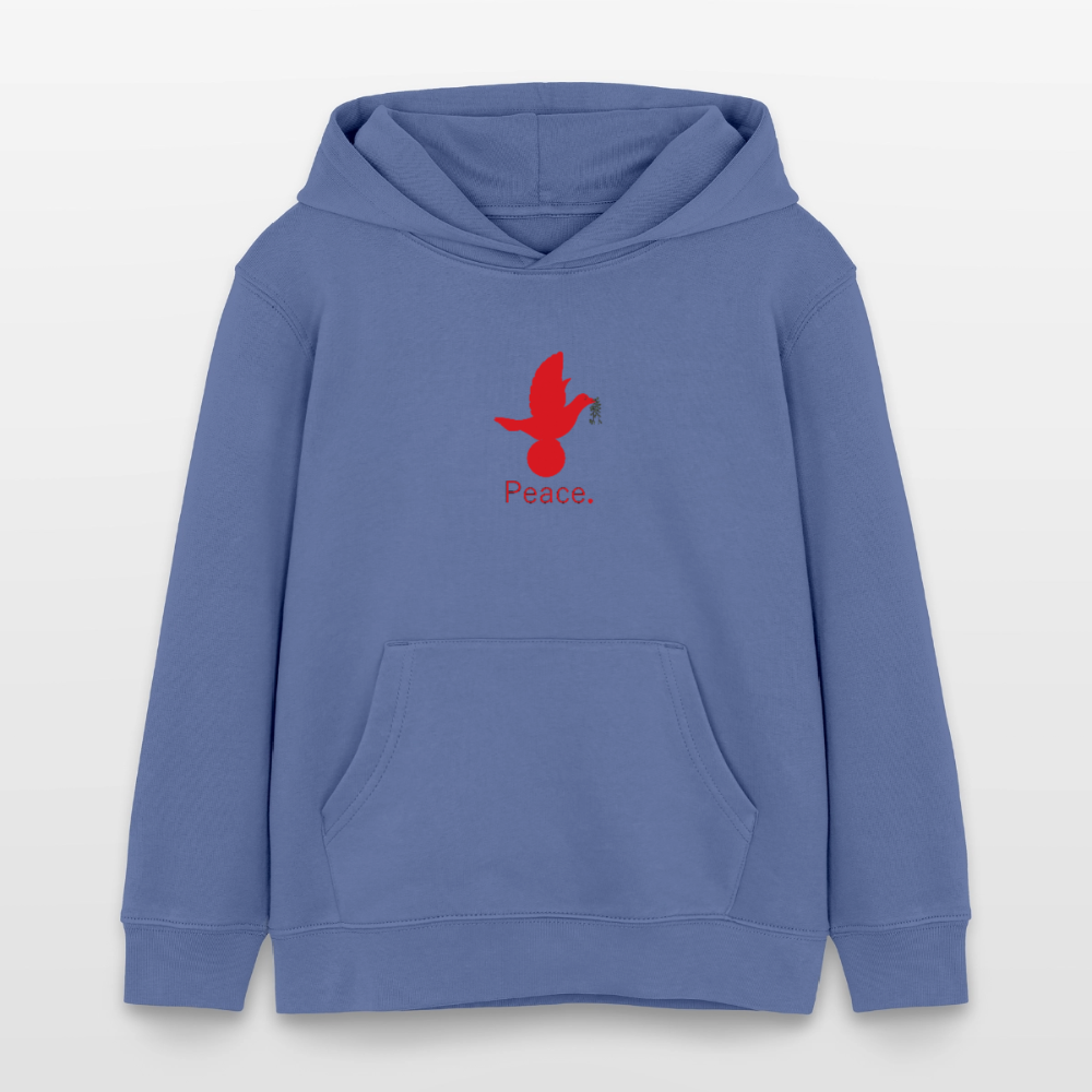 Sweat à capuche bio Mini Cruiser Stanley/Stella Enfant_peacerouge - bleu