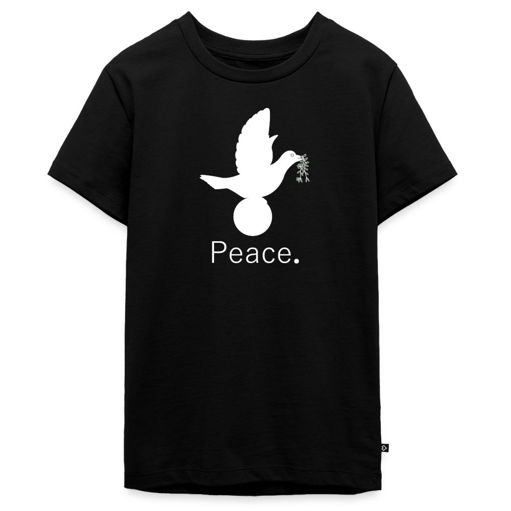T-shirt Premium Ado Peace blanc Lusoquot - noir