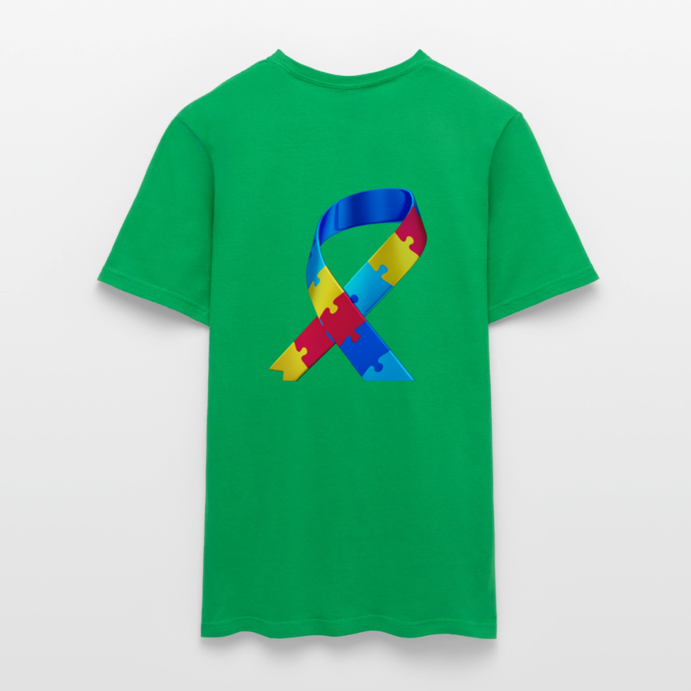 T-shirt Homme -journeemondiale trisomie 21 mars- Peace jaune - vert