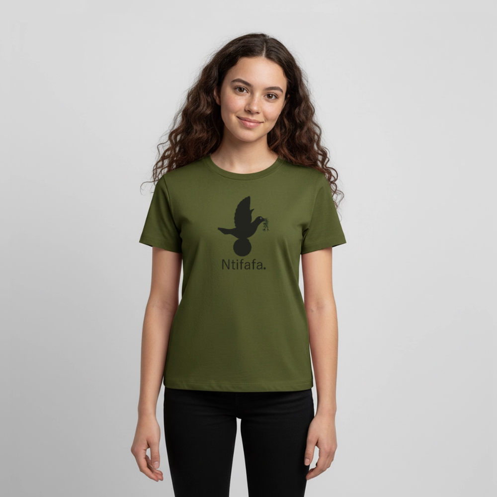 T-shirt Premium Ado Ntifafa noir - Lusoquot - kaki