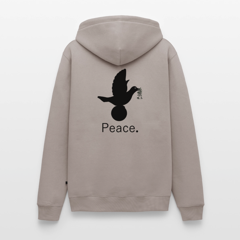 Sweat-shirt à capuche Premium pour hommes Peace and joy Peace noir - Lusoquot - taupe