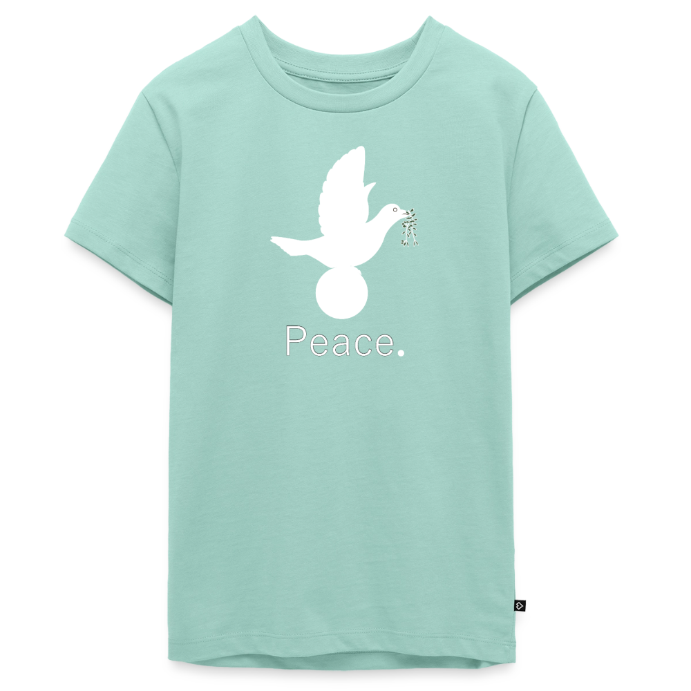 T-shirt Premium Ado Peace blanc Lusoquot - menthe 