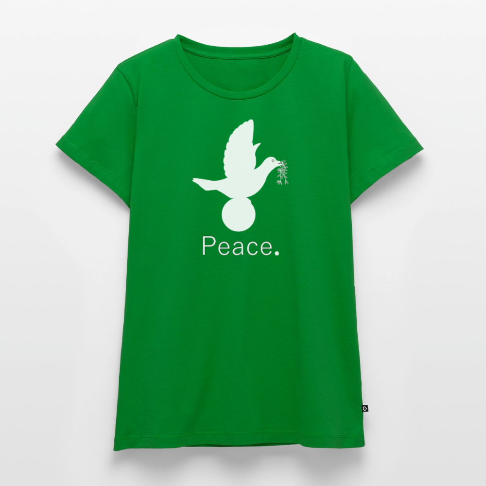 T-shirt Premium Femme Peace blanc - Lusoquot - vert