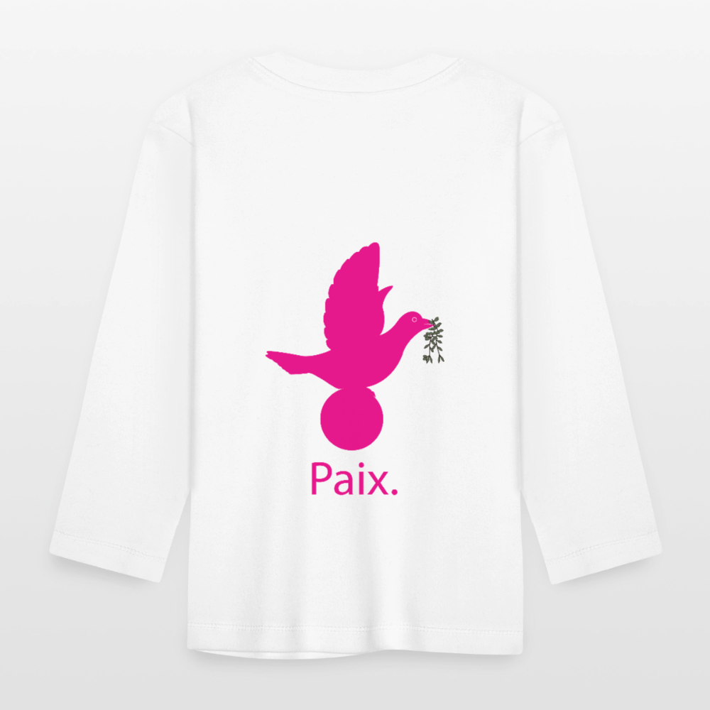 T-shirt manches longues Bébé anniversaire 1an - Lusoquot - blanc