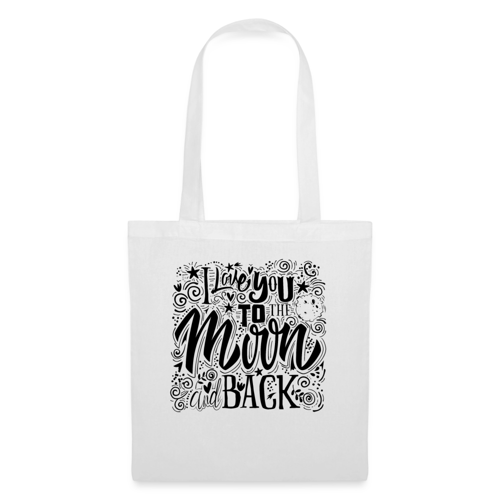 Tote Bag_peacenoir_iloveutomoonandback - blanc
