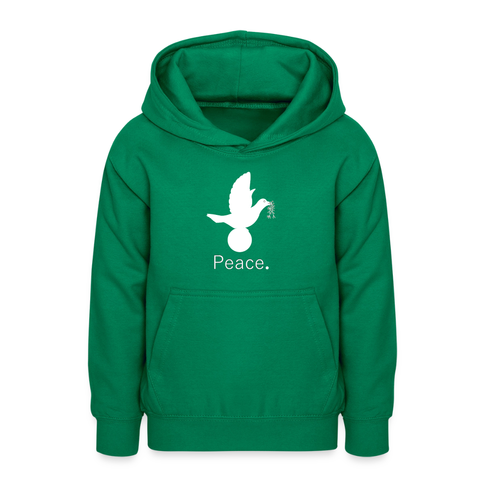 Sweat à capuche Ado_peaceblanc - vert