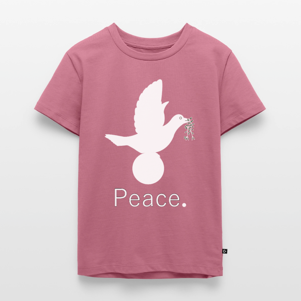 T-shirt Premium Enfant_peaceblanc - mauve