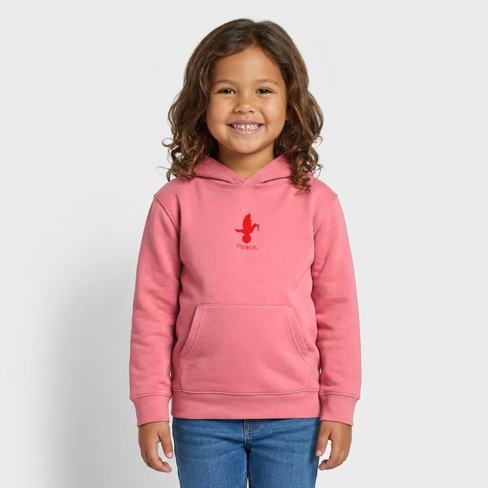 Sweat à capuche bio Mini Cruiser Stanley/Stella Enfant_peacerouge - rose 