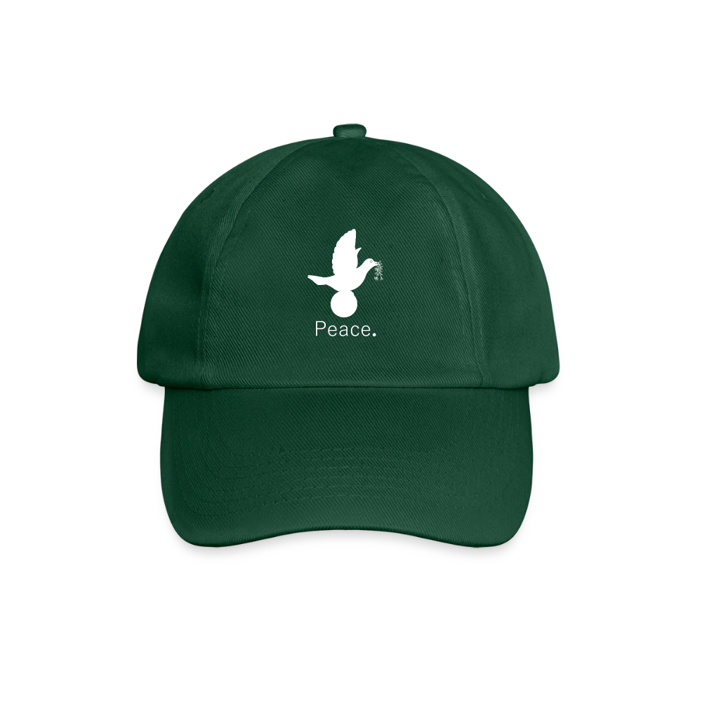 Casquette classique_peaceblanc - vert bouteille