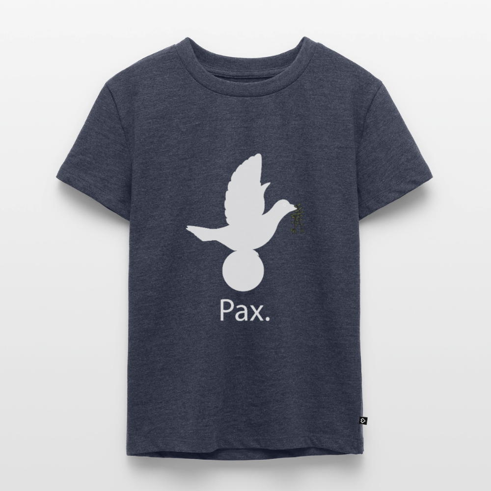 T-shirt Premium Enfant Pax blanc - Lusoquot - bleu jeans 