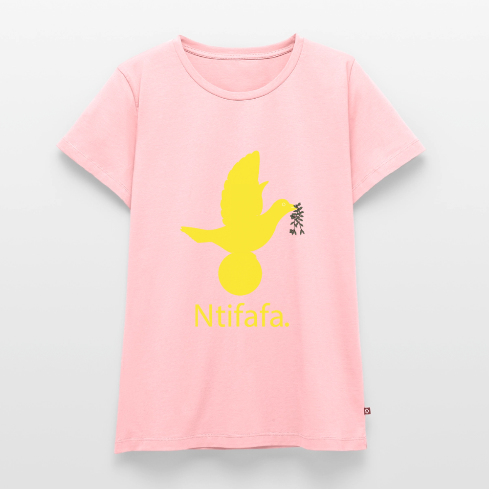 T-shirt Premium Femme Ntifafa jaune - Lusoquot - rose