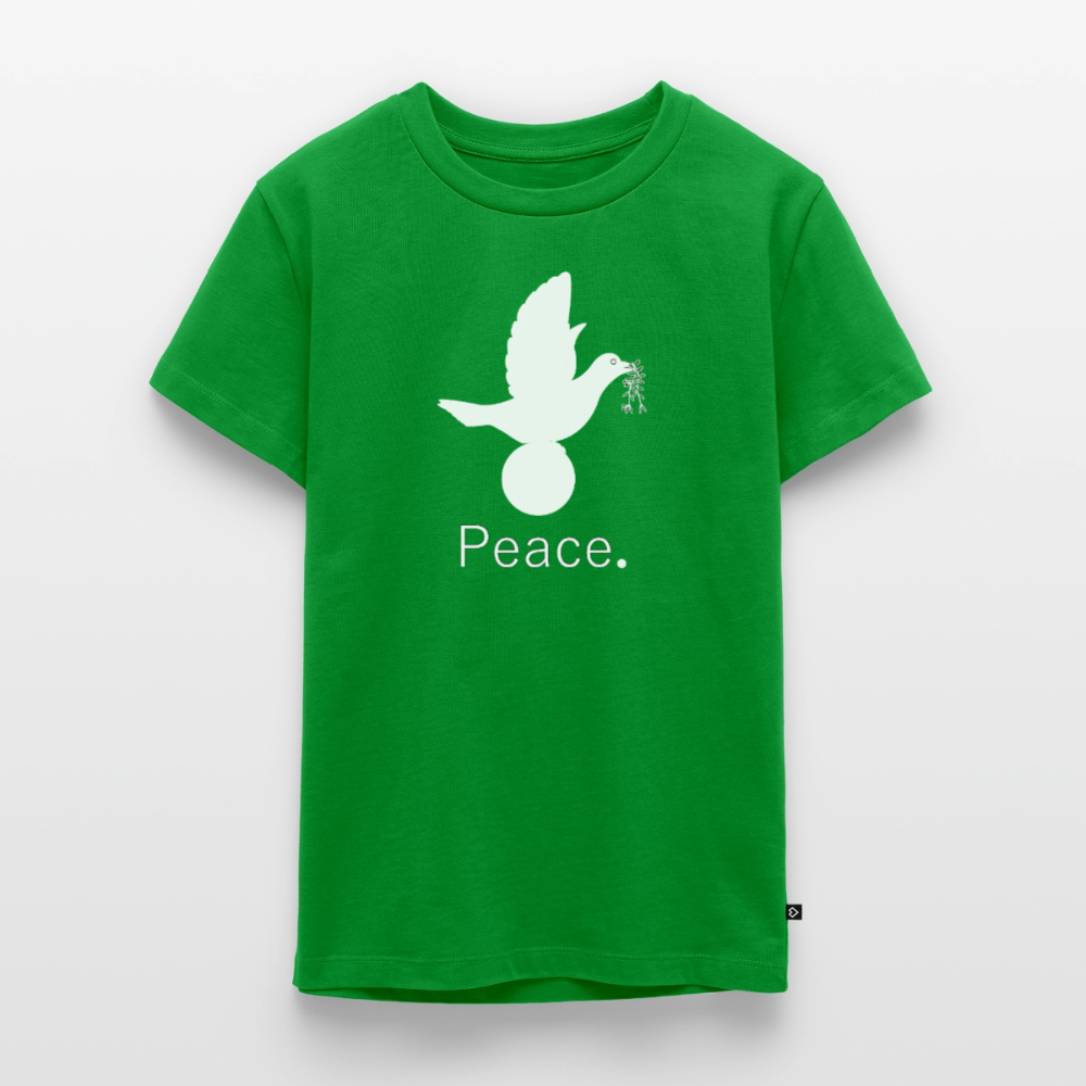 T-shirt Premium Ado Peace blanc Lusoquot - vert