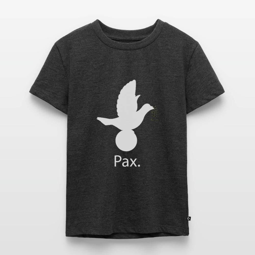 T-shirt Premium Enfant Pax blanc - Lusoquot - anthracite chiné