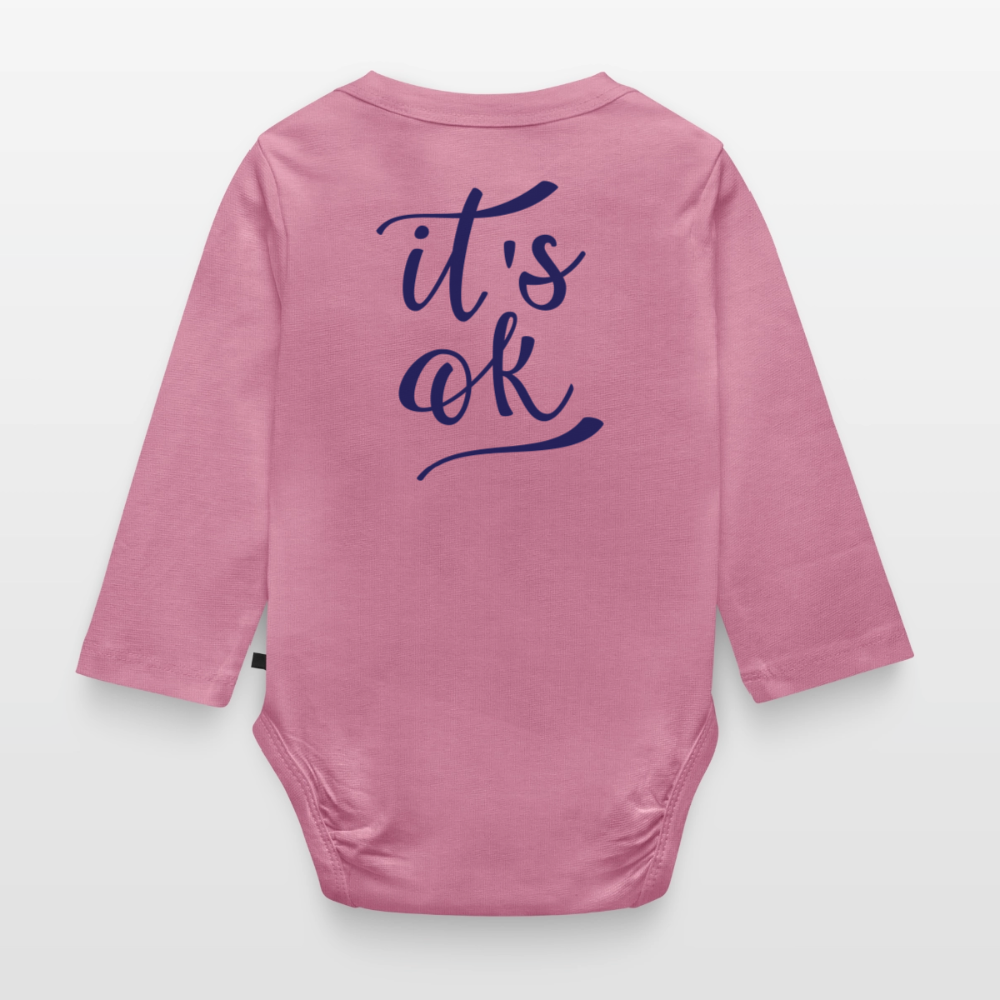 Body Bébé bio manches longues_peacebleu - mauve