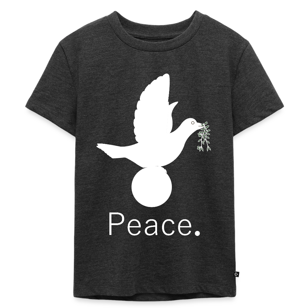 T-shirt Premium Enfant_peaceblanc - anthracite chiné