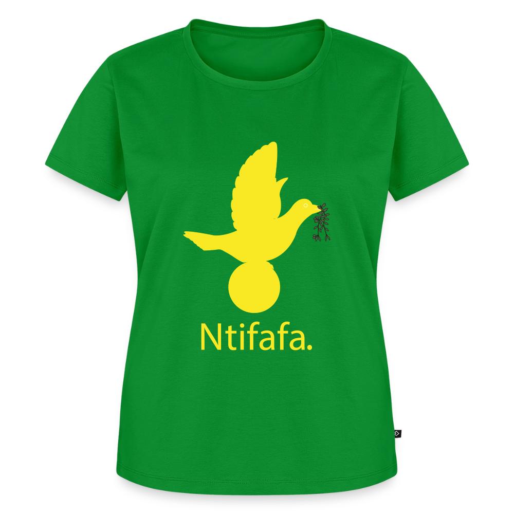 T-shirt Premium Femme Ntifafa jaune - Lusoquot - vert