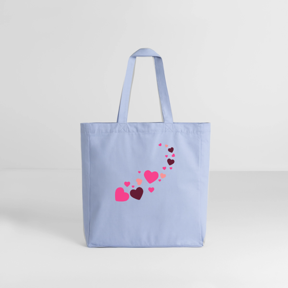 Tote bag Stanley/Stella Midweight recyclé Coeur Peace rose - Lusoquot - ciel