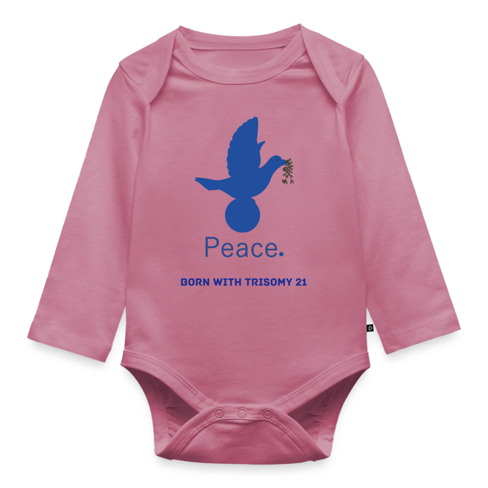 Body Bébé bio manches longues_peacebleu - mauve