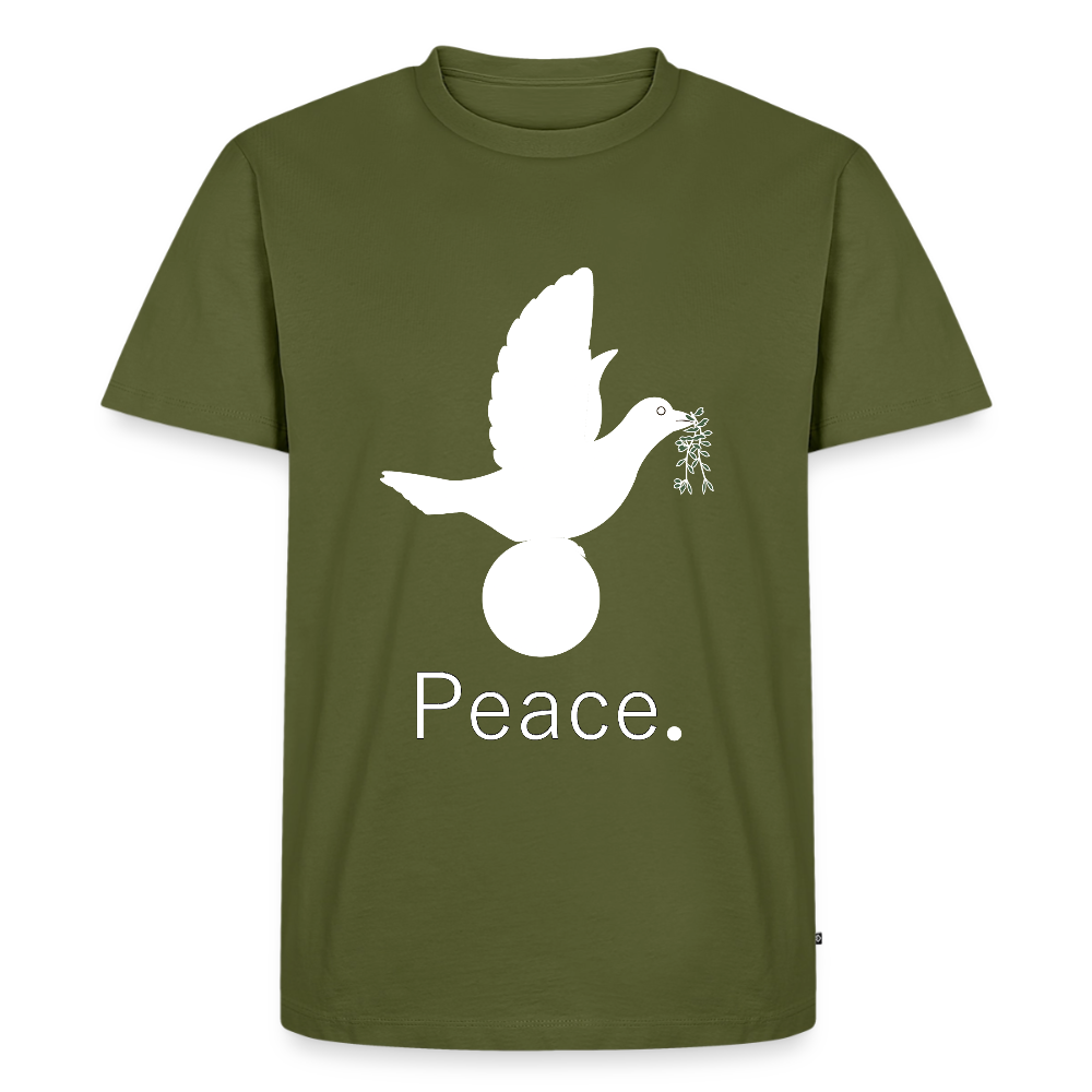 T-shirt Premium Homme_peaceblanc - kaki