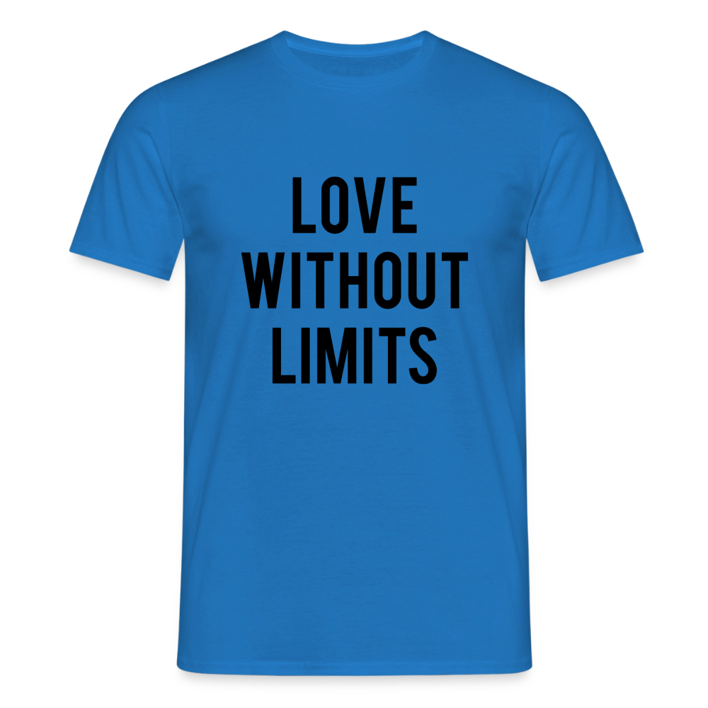 Men's T-Shirt_peace_noir - royal blue