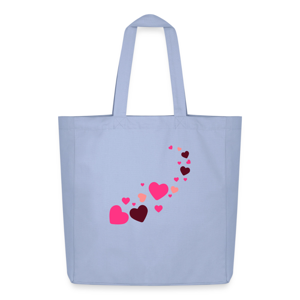 Tote bag Stanley/Stella Midweight recyclé Coeur Peace rose - Lusoquot - ciel