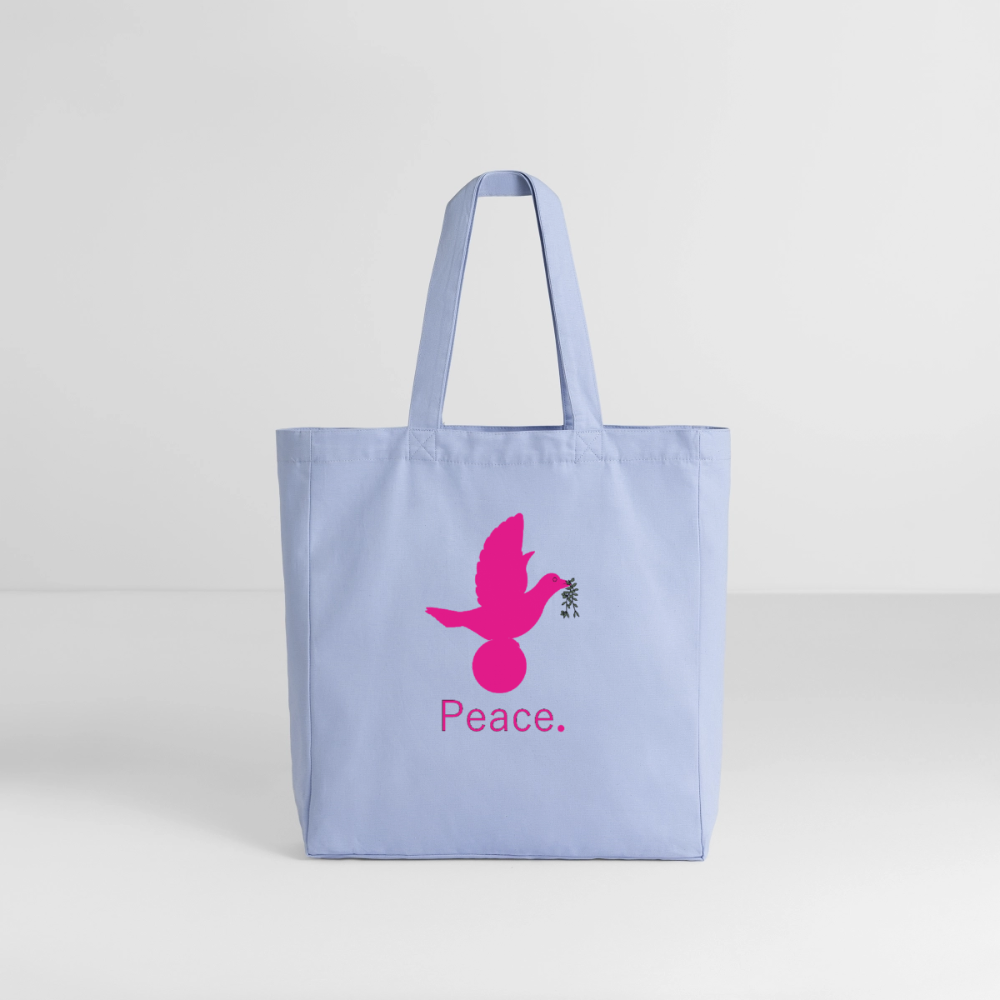 Tote bag Stanley/Stella Midweight recyclé Coeur Peace rose - Lusoquot - ciel