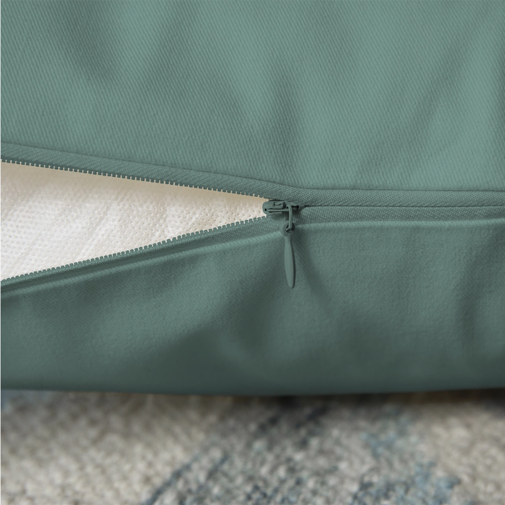 Coussin et housse de 45 x 45 cm - vert sapin