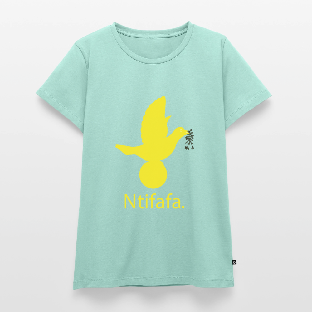 T-shirt Premium Femme Ntifafa jaune - Lusoquot - menthe 