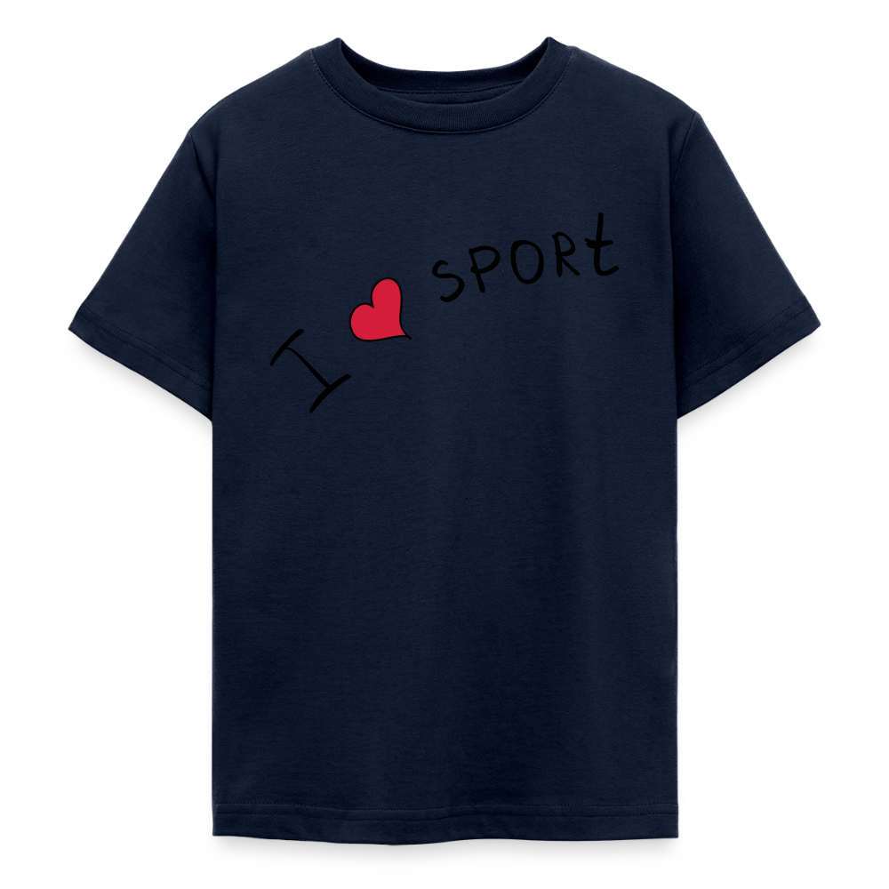 T-shirt Ado_peacerouge_sport - marine