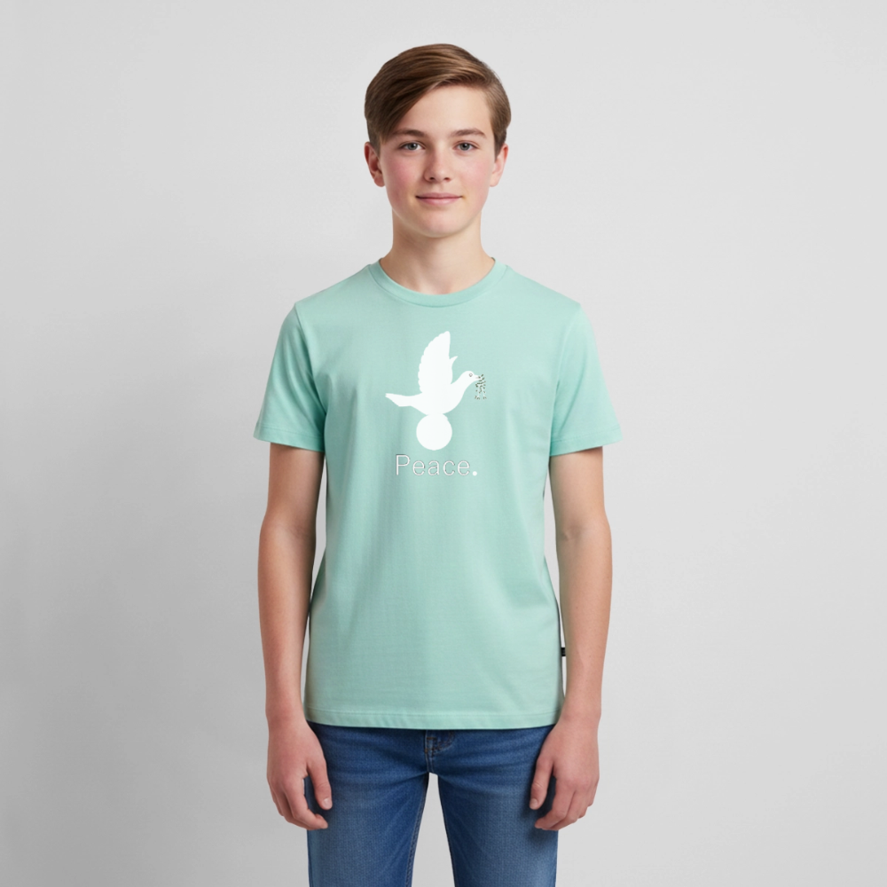 T-shirt Premium Ado Peace blanc Lusoquot - menthe 