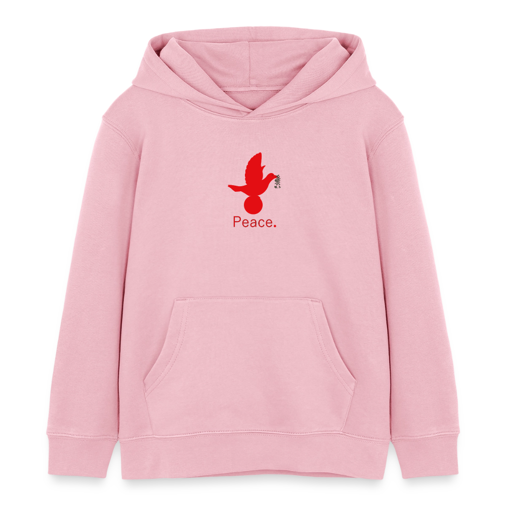 Sweat à capuche bio Mini Cruiser Stanley/Stella Enfant_peacerouge - rose pâle