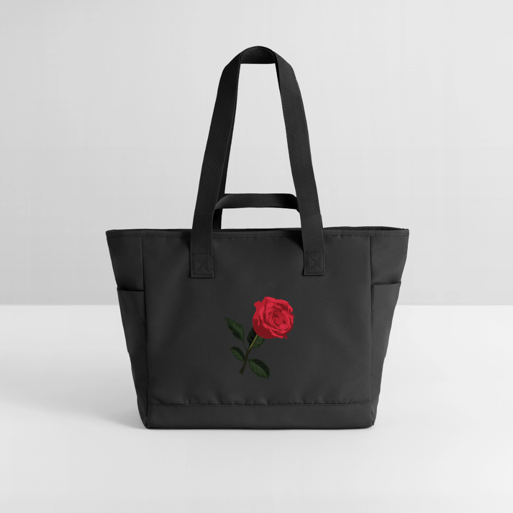 Sac matelassé déperlant Ntifafa rouge - Lusoquot - noir