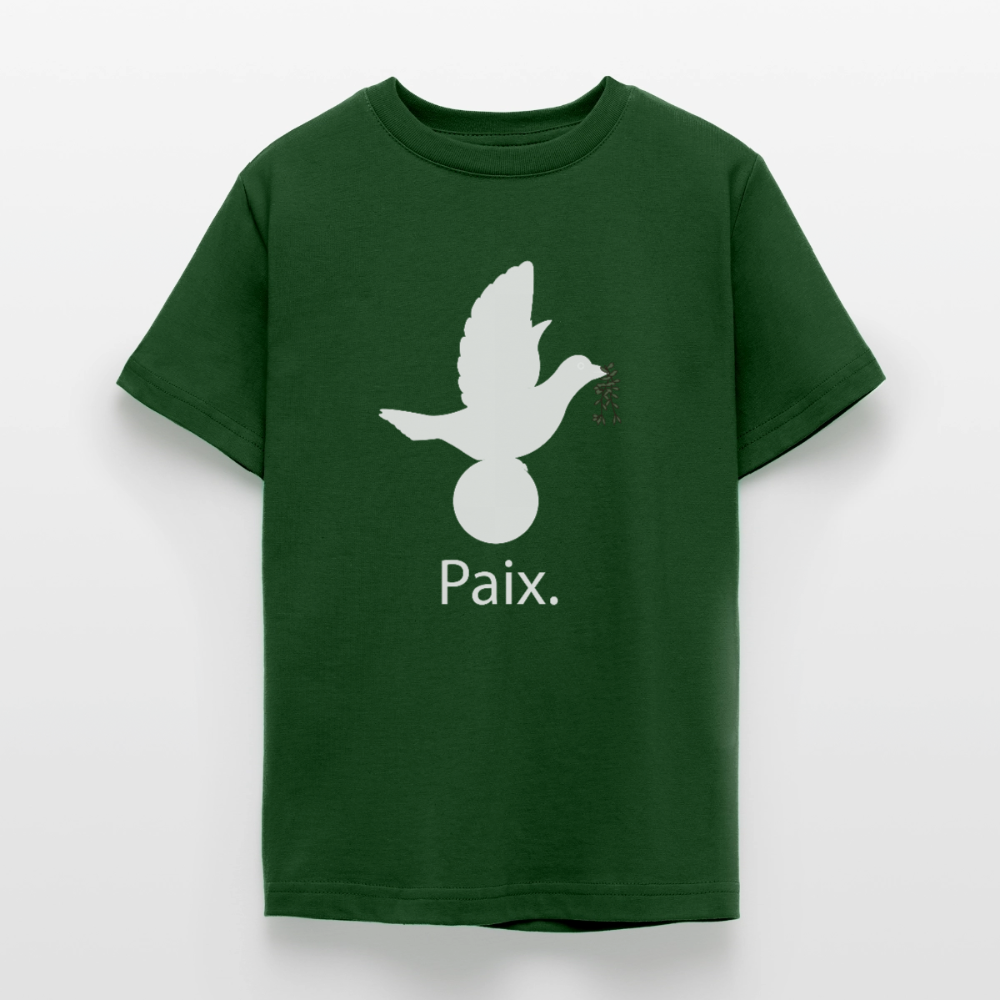 T-shirt Ado  Paix blanc - Lusoquot - vert forêt