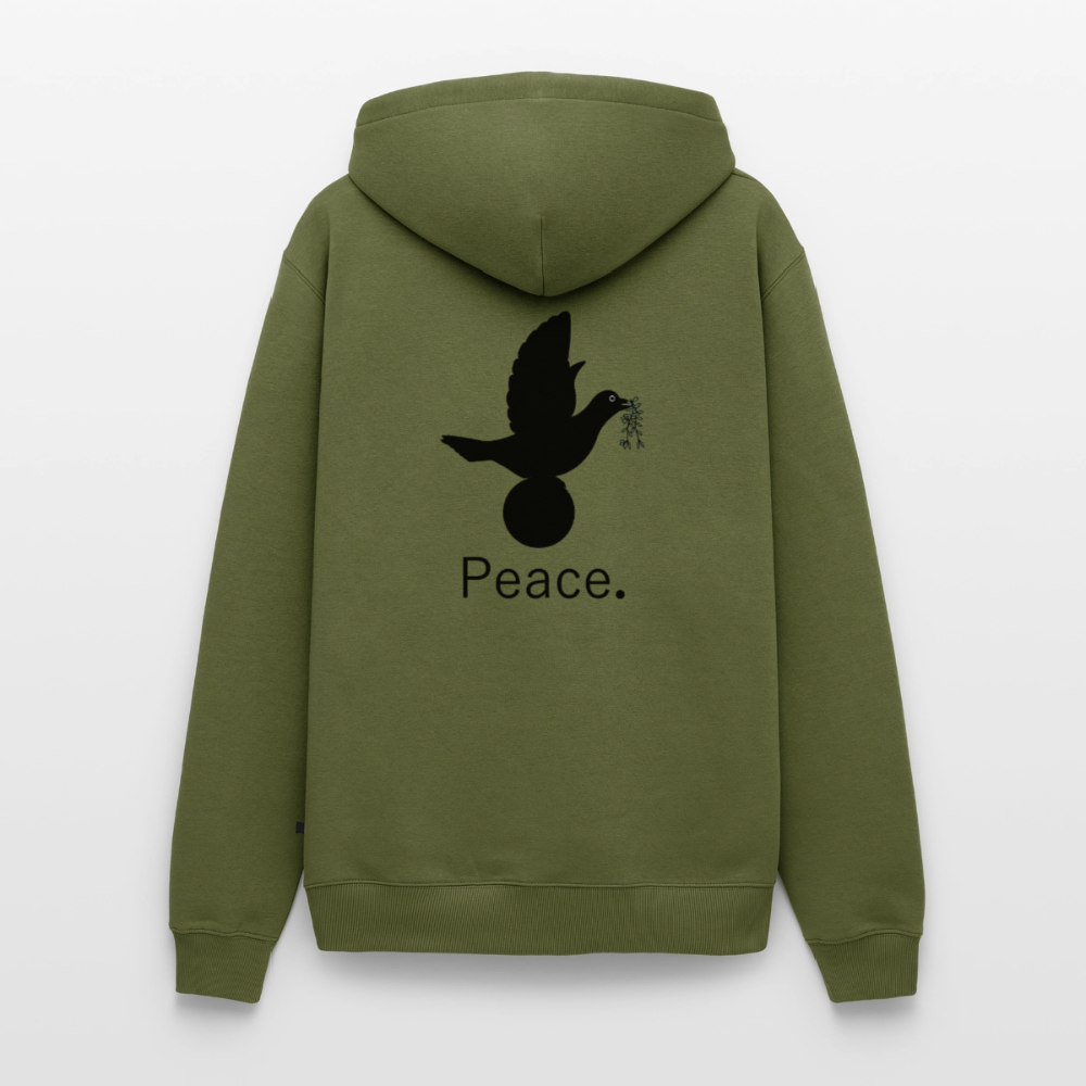 Sweat-shirt à capuche Premium pour hommes Peace and joy Peace noir - Lusoquot - kaki