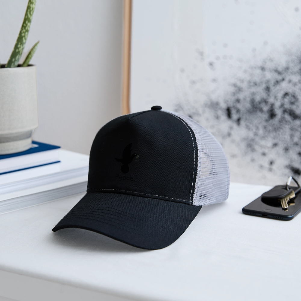 Trucker Cap_peaceblack - noir/gris pierre