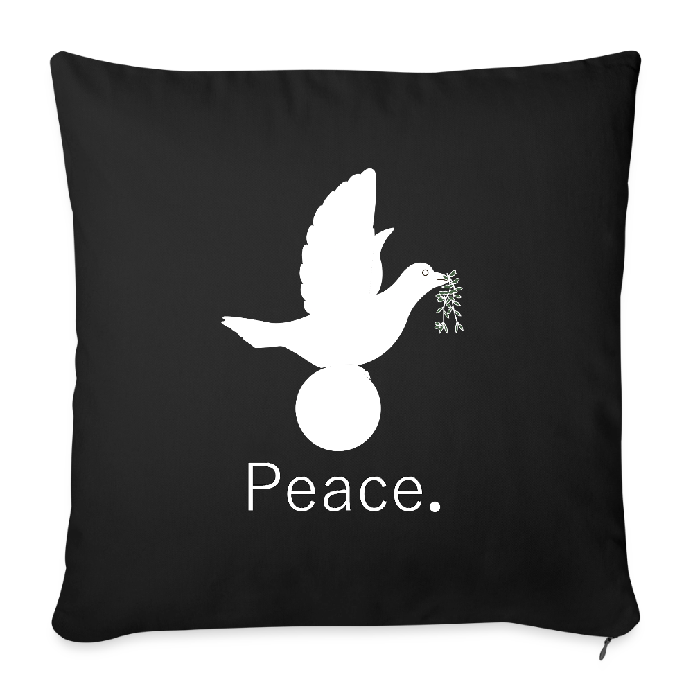 Coussin et housse de 45 x 45 cm - noir