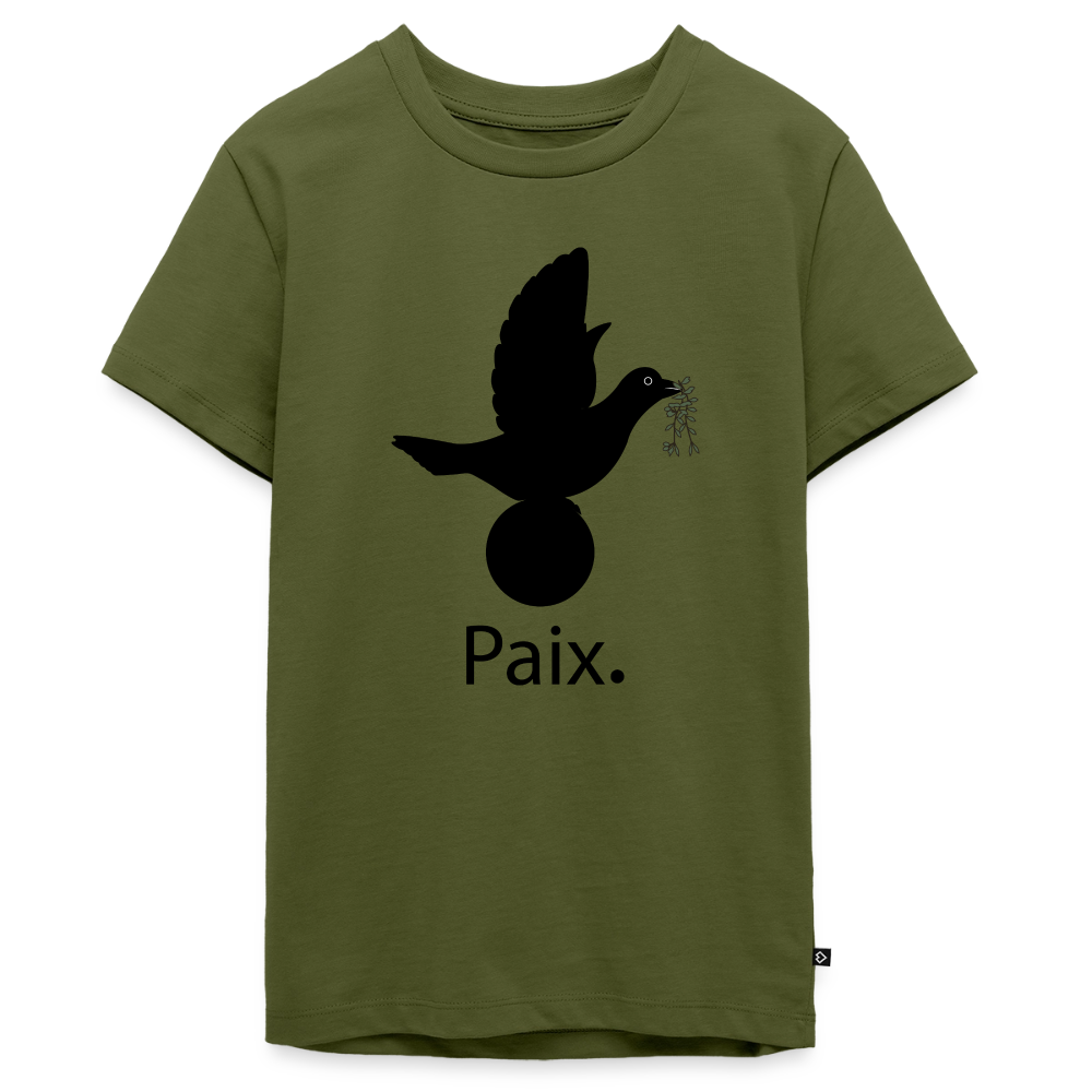 T-shirt Premium Ado Paix noir - Lusoquot - kaki