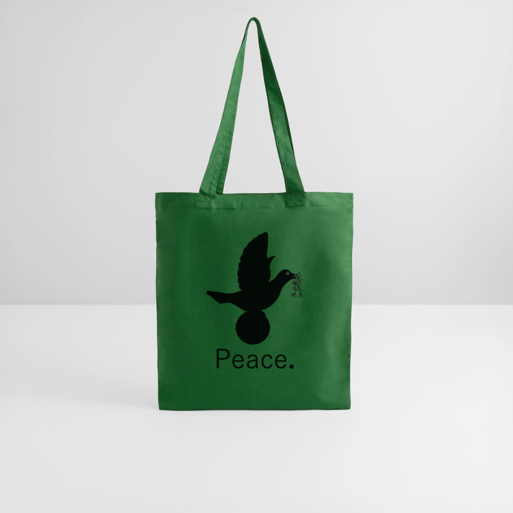 Tote Bag I love you to moon and back Peace noir - Lusoquot - vert sapin