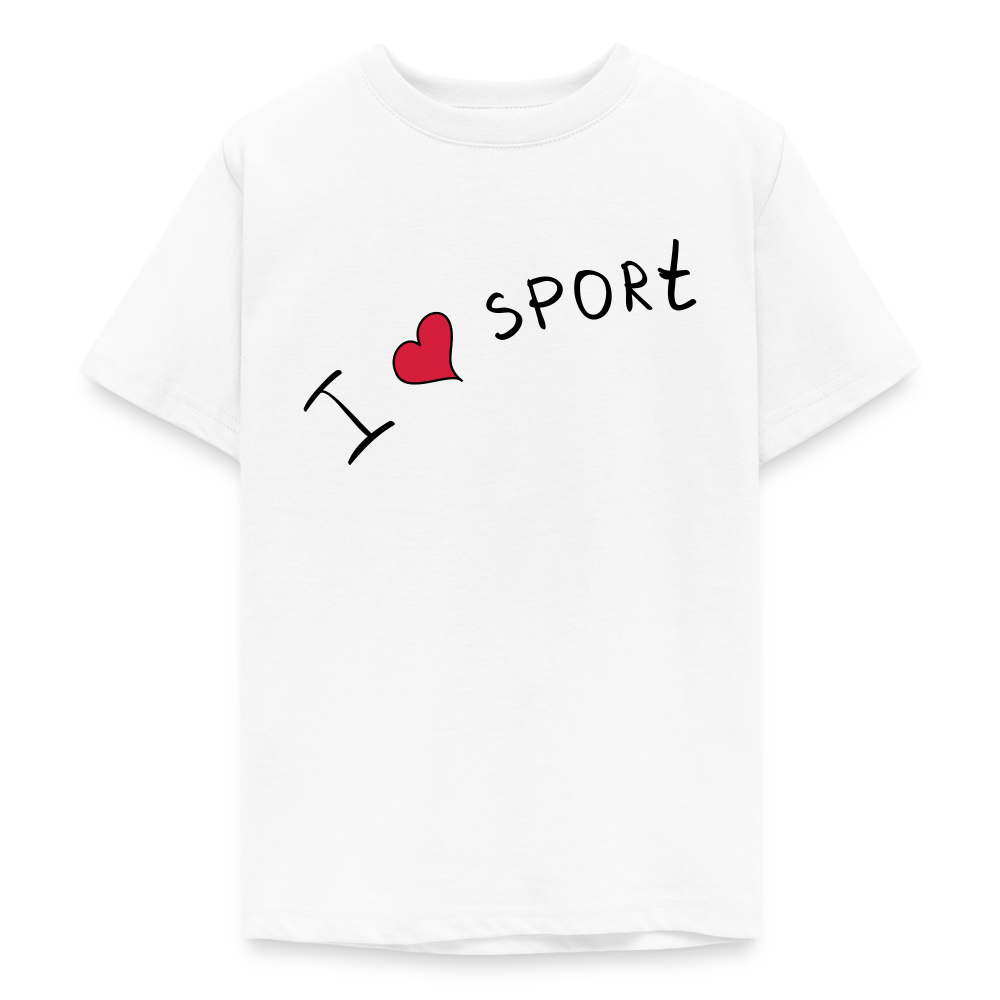 T-shirt Ado_peacerouge_sport - blanc