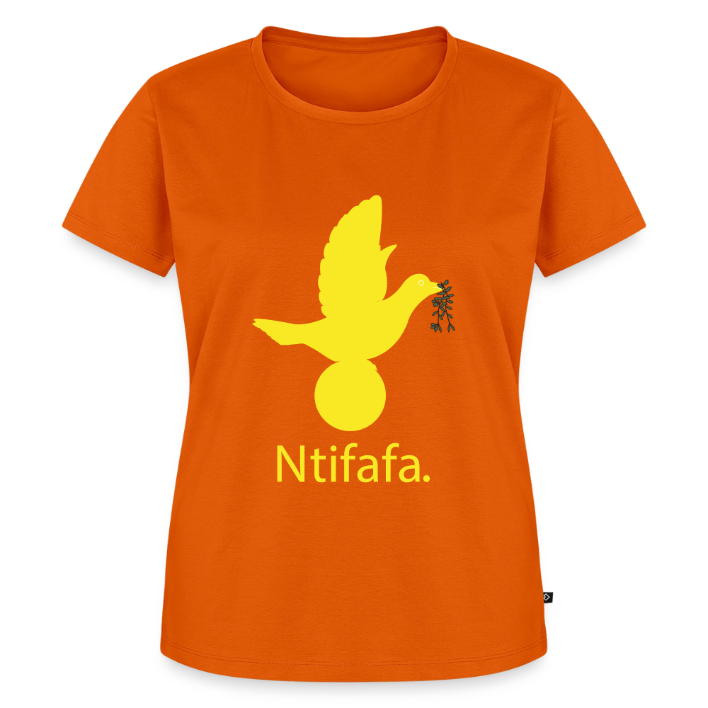 T-shirt Premium Femme Ntifafa jaune - Lusoquot - orange 