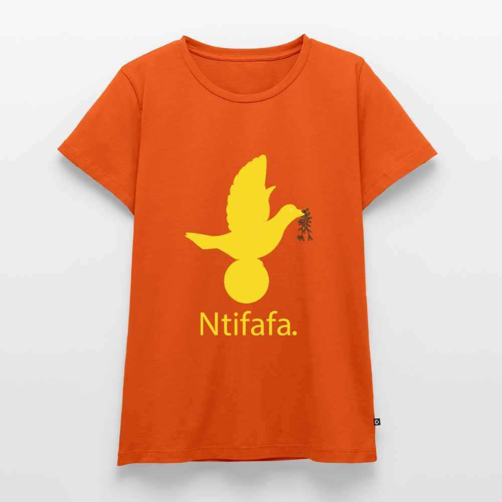 T-shirt Premium Femme Ntifafa jaune - Lusoquot - orange 