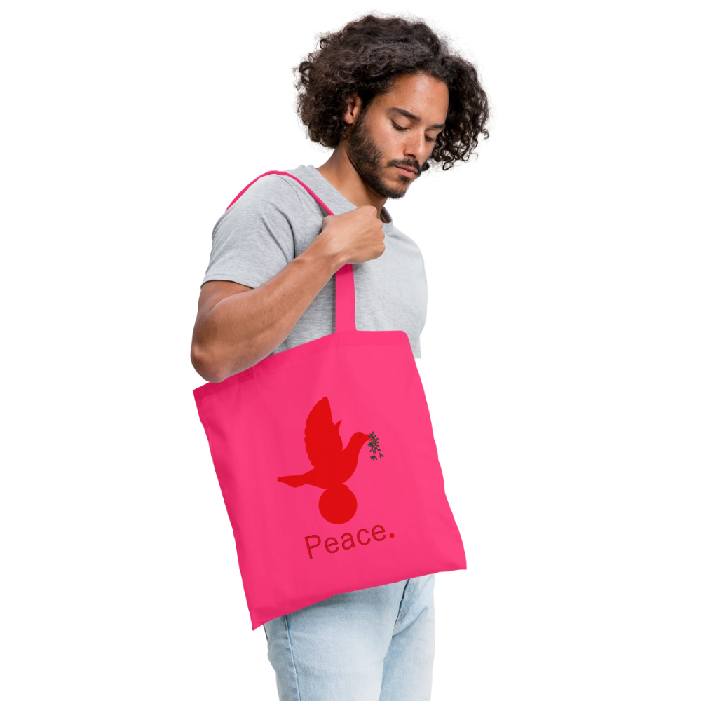 Tote Bag_peacerouge - rose azalée