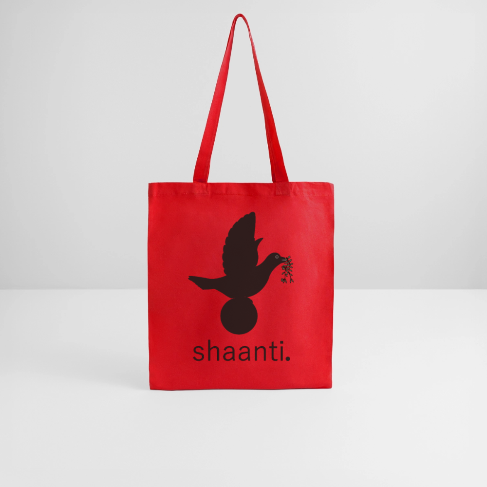 Tote Bag  I love you to moon and back Shaanti noir - Lusoquot - rouge
