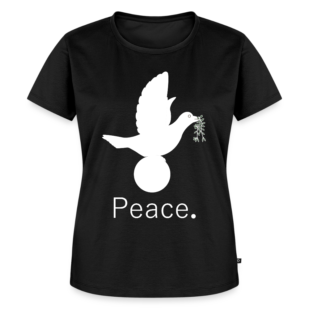 T-shirt Premium Femme_peaceblanc - noir
