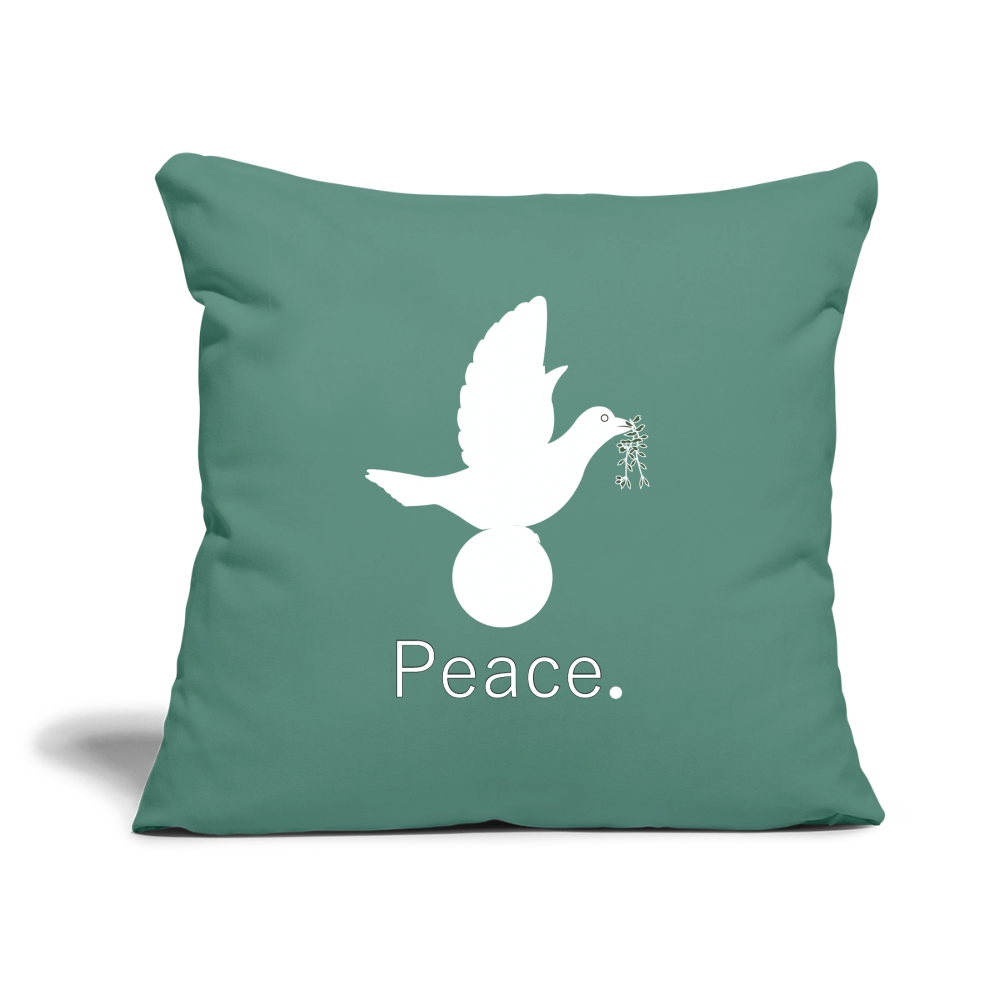 Coussin et housse de 45 x 45 cm - vert sapin