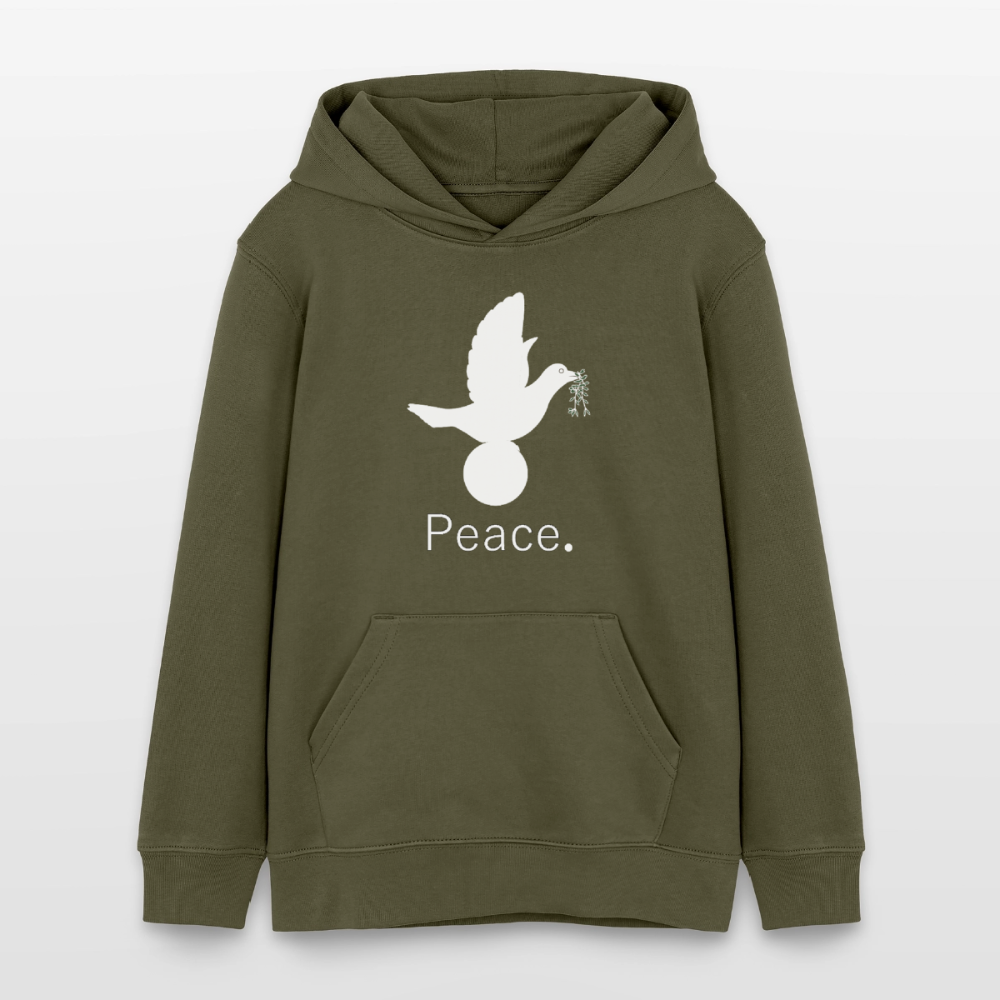 Sweat à capuche bio Mini Cruiser Stanley/Stella Ado_peaceblanc - kaki