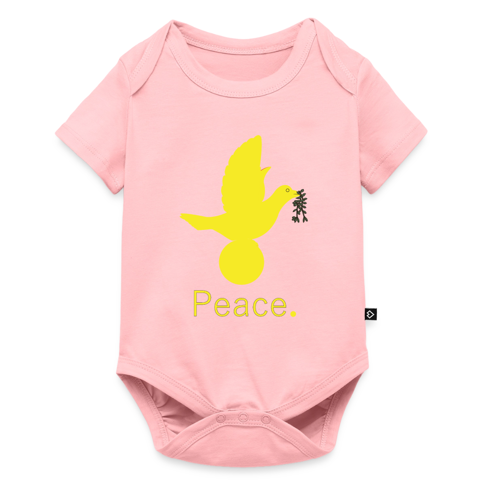 Body Bébé bio manches courtes_peacejaune - rose